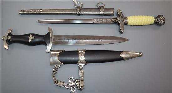 Two replica  daggers